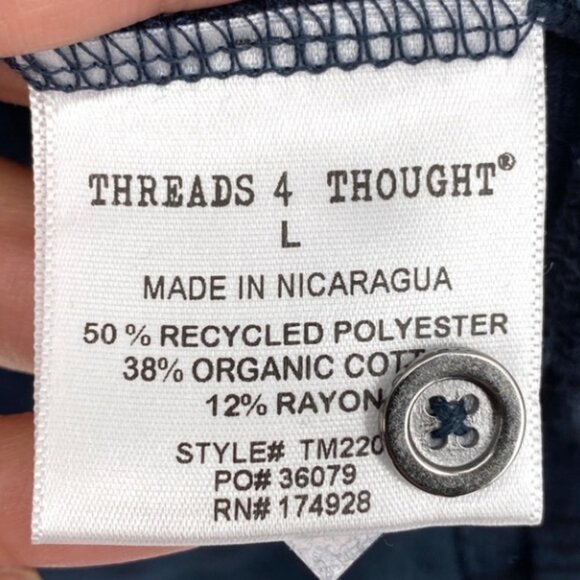 Threads 4 Thought Mens James Dirt Road Stripe Polo - L - Picture 7 of 7